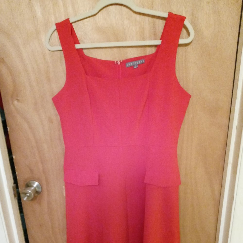 Sharagano dress, red, size 10.